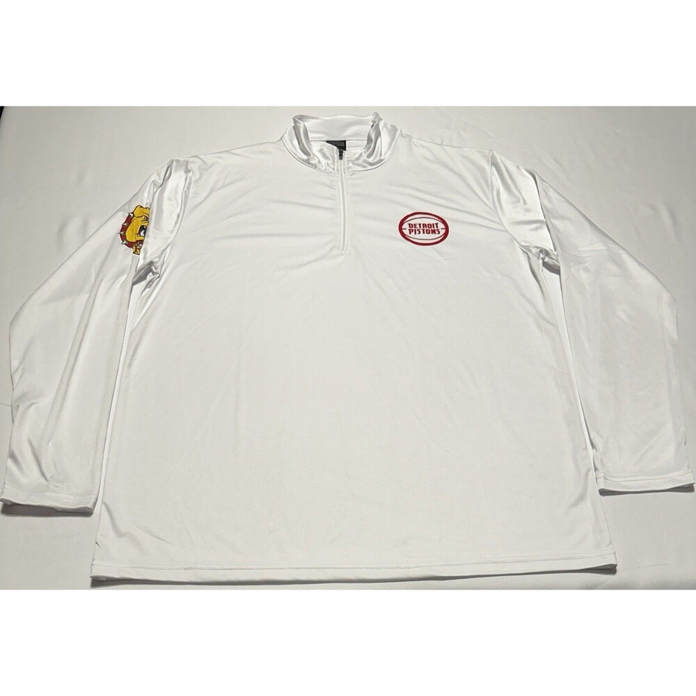 2022 Detroit Pistons Ferris State SGA Quarter Zip Warm-Up Pullover